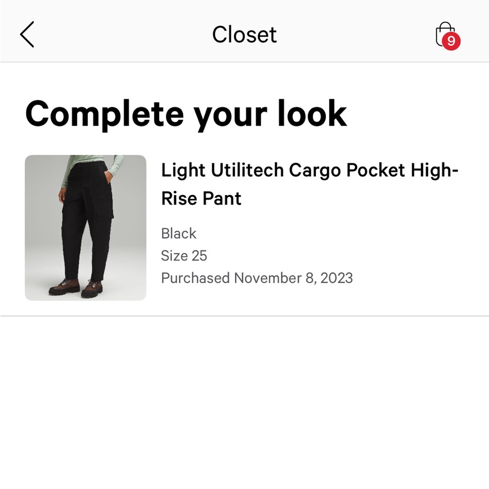 Light Utilitech Cargo Pocket High-Rise Pant LULULEMON